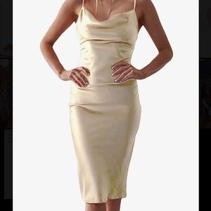 Brand new satin dress